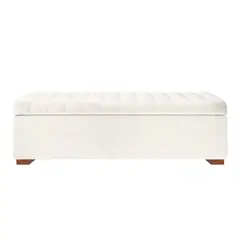 MAVISAC - Baul Lirio Plaza y Media Color Marfil - Ultracuero