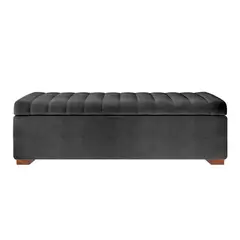 MAVISAC - Baul Lirio Plaza y Media Color Negro - Ultracuero