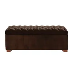 MAVISAC - Baul Oliver Plaza y Media Color Chocolate - Ultracuero