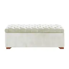 MAVISAC - Baul Oliver Plaza Queen Color Marfil - tela