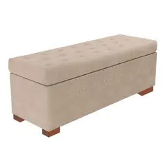 MAVISAC - Baul Rindo Plaza y Media Color Beige - tela