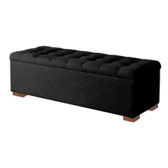 MAVISAC - Baul Evan Plaza Queen Color Negro - Ultracuero