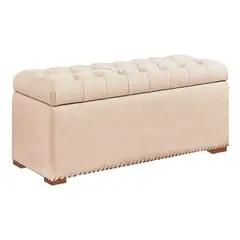 MAVISAC - Baul Diana Plaza y Media Color Beige - tela
