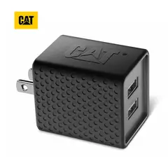 CAT - Cargador De Pared Resistente Carga Rápida USB 3.4A 2 Puertos