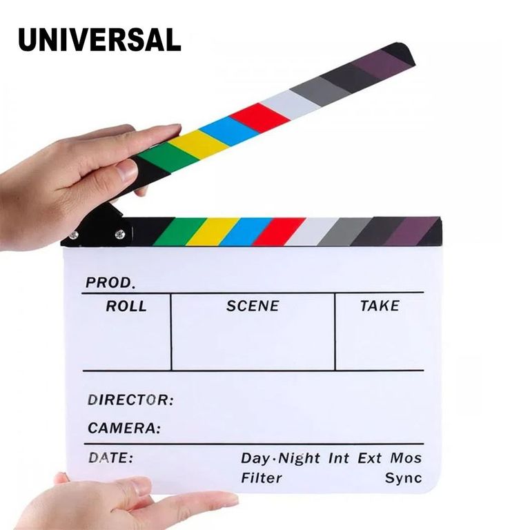 Claqueta Acrilica Magnetica Para Video - CINE