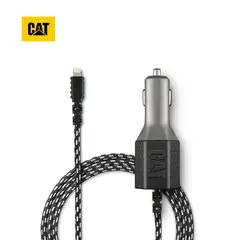 CAT - Cargador De Auto Resistente Con Cable USB-Lightning 4-8A 2Puerto