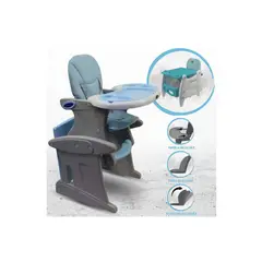 BABY KITS - Silla Carpeta 3 En 1 Comer/Estudiar/Jugar CELESTE BEBE