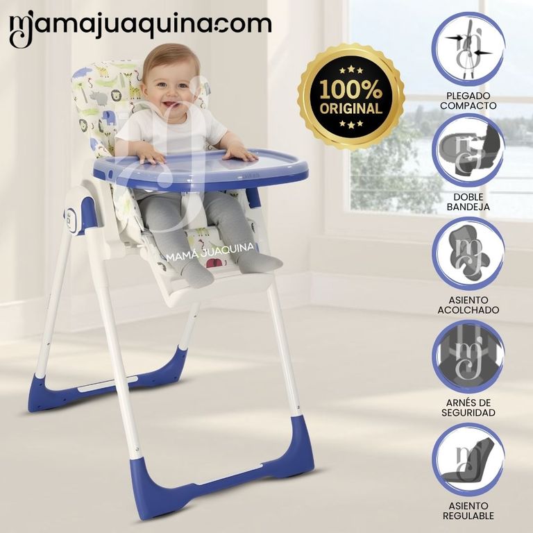 Silla De Comer Graduable «Nelly New» Blue