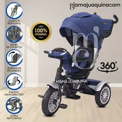 EBABY - Triciclo Guiador 3 En 1 «ZOE» Blue