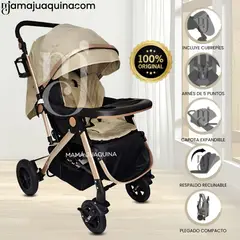 BEAUTIFUL - COCHE CUNA DE LUJO «MILOS GOLDEN» BEIGE