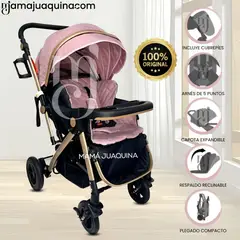 BEAUTIFUL - COCHE CUNA DE LUJO «MILOS GOLDEN» PINK