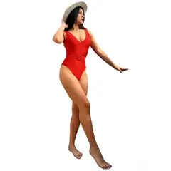 KUKUYU - Ropa de baño entera para mujer reversible Sabina