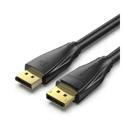 VENTION - Cable Displayport Flexible 1.4 Pvc 8k Chapado Oro 1m