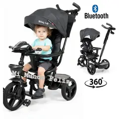 BABY - Triciclo para Niños Llantas Anchas Todo Terreno Black