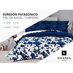 VENECIA - Set de Cubrecama Piel de Ángel con Sherpa 2 Pz Modelo EUROPEO 100% Algodón