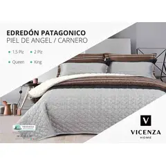 VENECIA - Set de Cubrecama 2 Pz con Carnerito + Fundas + Sabanas de 5 Piezas