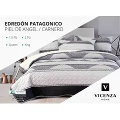 VENECIA - Set de Cubrecama 2 Pz con Carnerito + Fundas + Sabanas de 5 Piezas