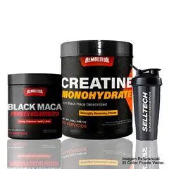 DEMOLITOR - Pack Creatina 300 gr + Maca Negra 350gr + Shaker