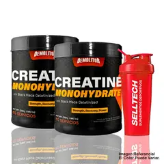 DEMOLITOR - Pack Creatina 300gr X2 Shaker