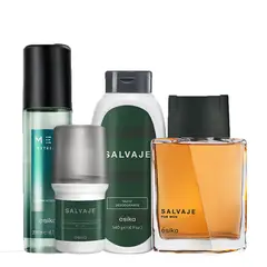 ESIKA - Salvaje Colonia de Hombre con Deo roll on talco y refresh