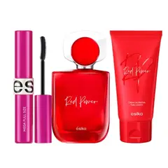 ESIKA - Red Power Perfume de Mujer con Crema de Manos y Masc