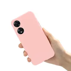 GENERICO - Funda Protector Case OPPO A78 5G OPPO A58 5G - MATE ROSADO