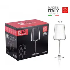 RCR  ITALIA - Set de copas x 6 Vino 65CL. RCR - Hecho en Italia