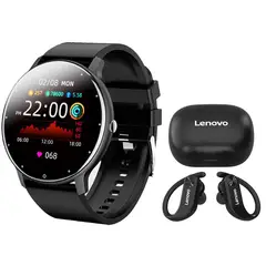 LENOVO - Audifonos LP7 tws Audifonos y Toumi watch Fit 2 Reloj Negro