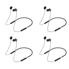LENOVO - Combo 4 SET Auriculares HE05 Audifonos Earphone Negro
