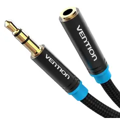 VENTION - Cable Trs Extension Nylon Trenzado 2m 35mm Pc Laptop Tv