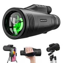 GENERICO - Monocular 9500 mt Adaptador para Teléfono, Trípode y Láser