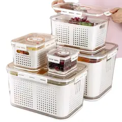 ELMEJORPRECIO - Set Premium De 5 Tápers Herméticos De Gran Capacidad De Almacenamiento