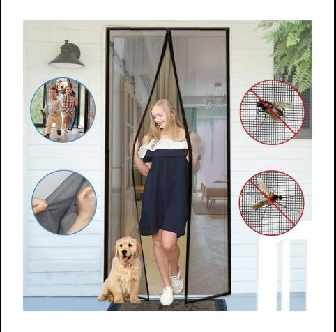 Cortina Malla Antimosquitos Imantada Para Puertas