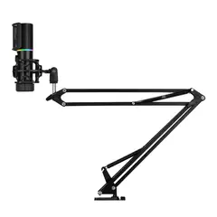 STREAMPLIFY - - Micrófono MIC Arm RGB Cardioide Incluye Brazo