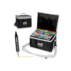 GENERICO - Set De Plumones Kawai 168 Colores Doble Punta