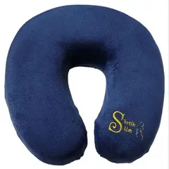 GENERICO - Cojin collarín para Viajero con material terciopelo en color Azul