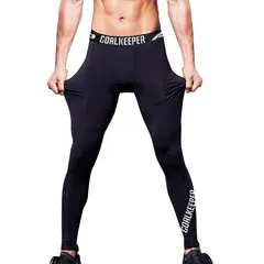 GENERICO - Pantalón licra leggin malla hombre negro