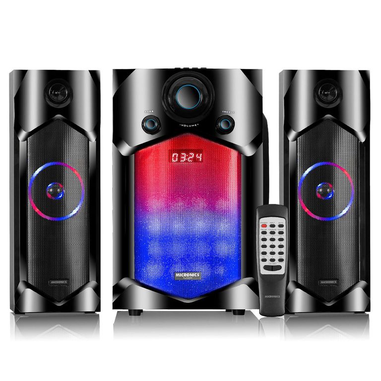 Parlante Tudor MIC S7613BT Karaoke Iluminación LED