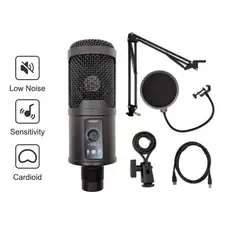 IMPORTADO MC - Micrófono Para PC USB Condensador Profesional Para Stream y Podcast