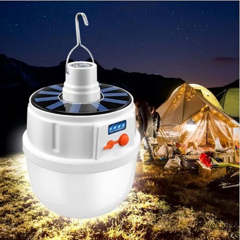 Bombilla LED de luz Solar portátil y Recargable Luz de Emergencia