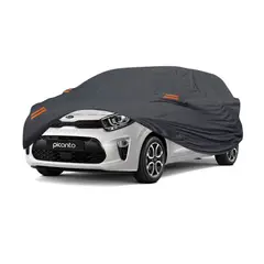 TECGO - PROTECTOR COBERTOR TIPO KIA PICANTO 2018 ADEL. HATBAC.GRIS