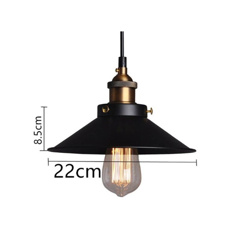 Lámparas colgante retro de metal industrial 2 lámparas