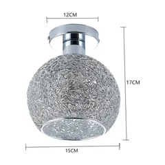 HOME NEAT - Home-neat moderno lámpara de techo aluminio romántico 15cm plata