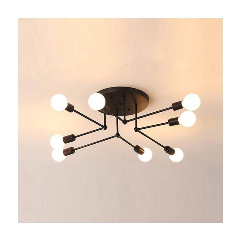 Lámpara de 6 focos metálica - Dorado