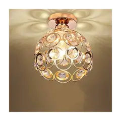 HOME NEAT - Moderno lámpara de techo de cristal e27 iluminación ø20cm oro