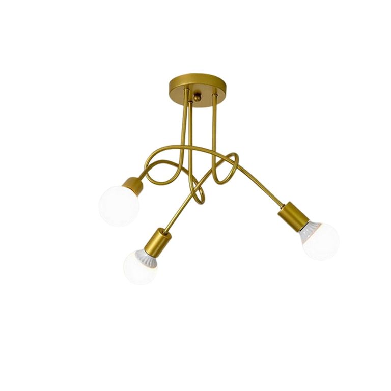 Lámpara de Techo 3L E27 Dorado