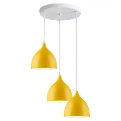 HOME NEAT - Lámpara colgante nórdica moderna luz de techo 3 cabezas ø17cm