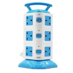 OEM - Torre Vertical Multifuncional 3 Niveles (12 Conexiones) y 3Puertos USB