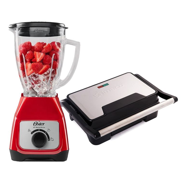 Combo Licuadora Kaliman BLSTKAG-RRDMini Grill Imaco IG2314