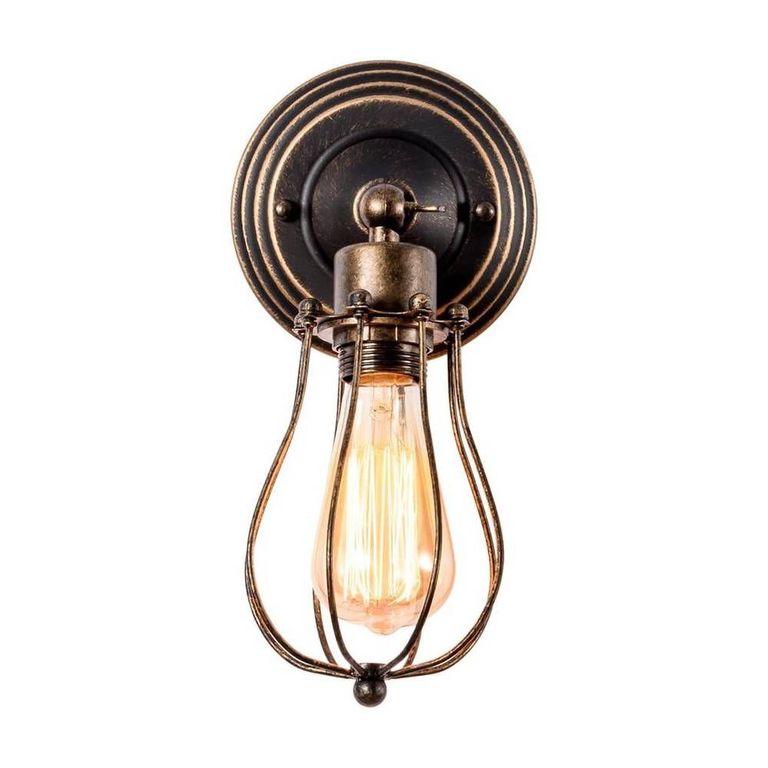 2pcs lámparas de pared iluminación ajustable retro para e27 bombilla